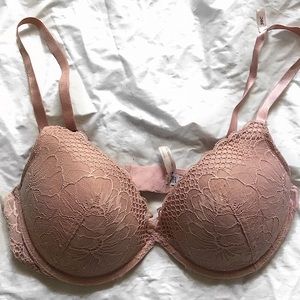 Ambrielle Pink Push-Up Bra